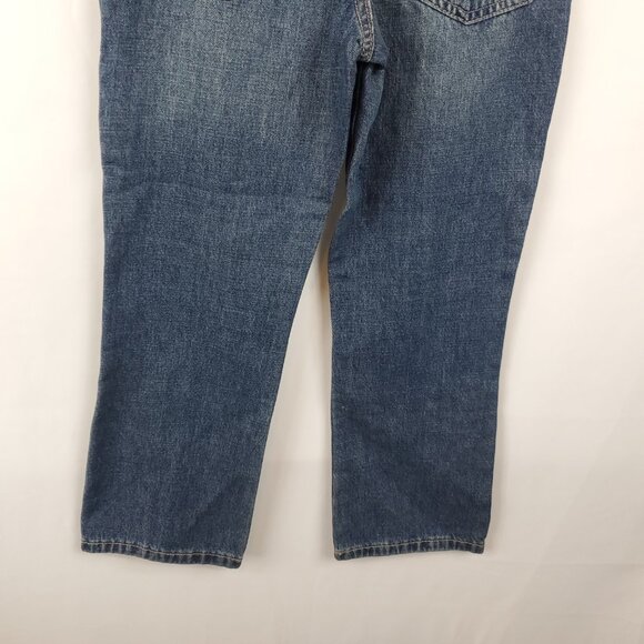 Place Boys Husky 8 Blue Wash Denim Jeans Bootcut - Picture 6 of 15